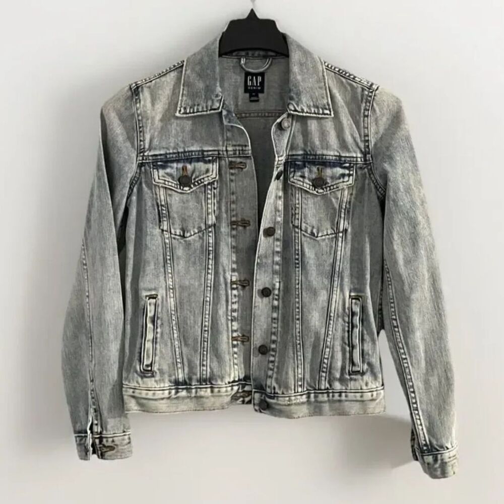 GAP DENIM 1969 Women's Icon Denim Jean Jacket Light Wash Size XS